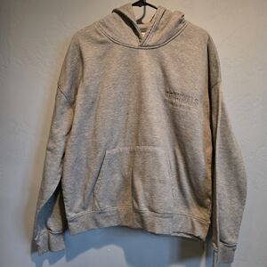 Originals Heathered Gray Boxy Hoodie Sweatshirt, Men's L